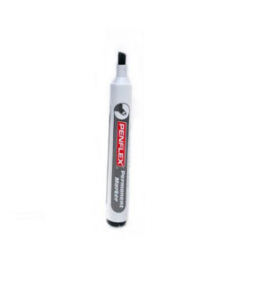 Penflex Black Chisel Permanent Marker - Box-10